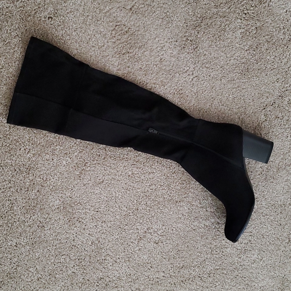 Knee high wide calf boots